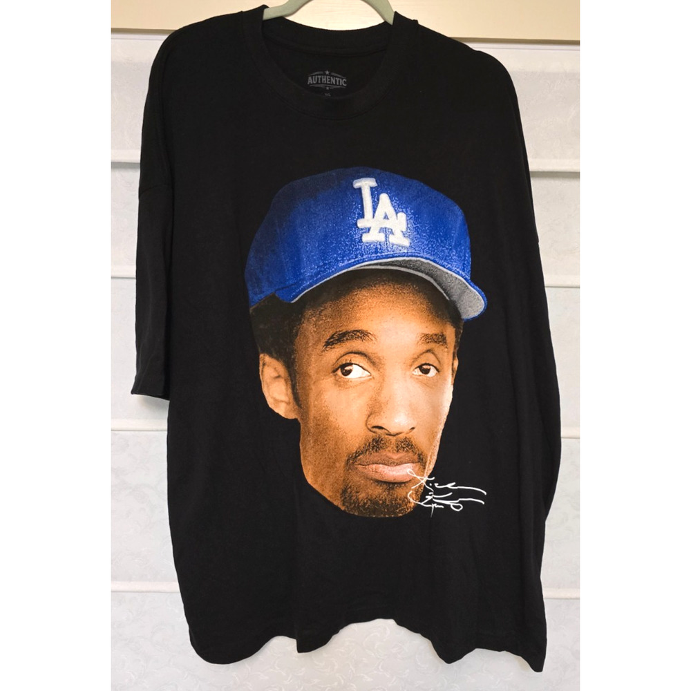 Kobe Bryant Graphic T Shirt Mens 3XL Oversized LA Dodgers Hat Streetwear NEW